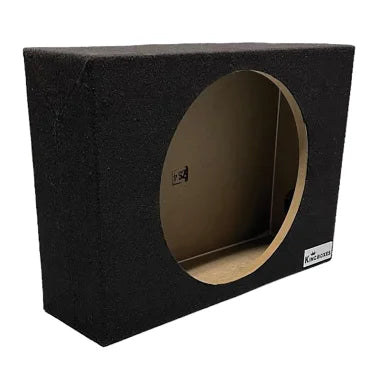 King Boxes ASHALLOWS12 12-In. Single-Speaker Slim Black Carpeted Enclosure for Trucks