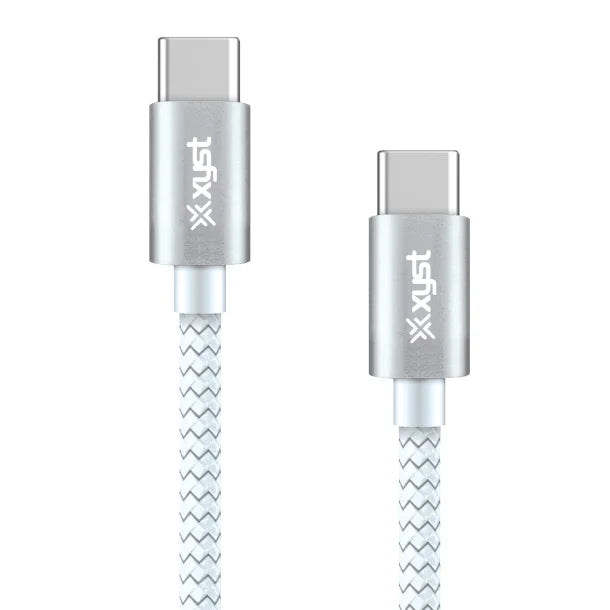 XYST™ 10-Ft. Braided USB-C® to USB-C® Cable, White