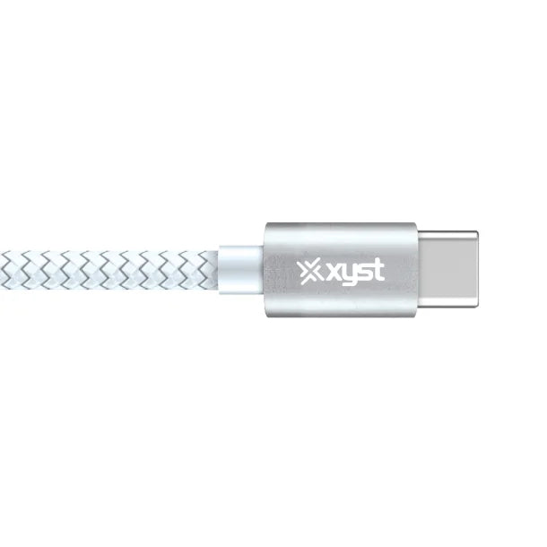 XYST™ 10-Ft. Braided USB-C® to USB-C® Cable, White