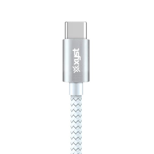 XYST™ 10-Ft. Braided USB-C® to USB-C® Cable, White