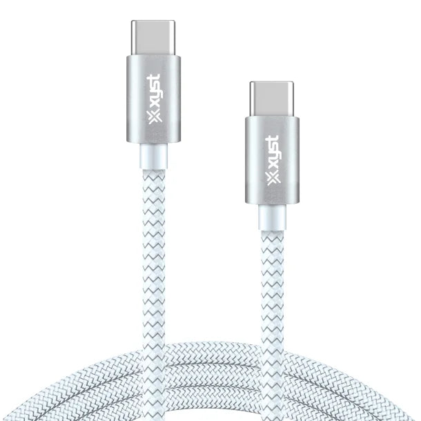 XYST™ 10-Ft. Braided USB-C® to USB-C® Cable, White