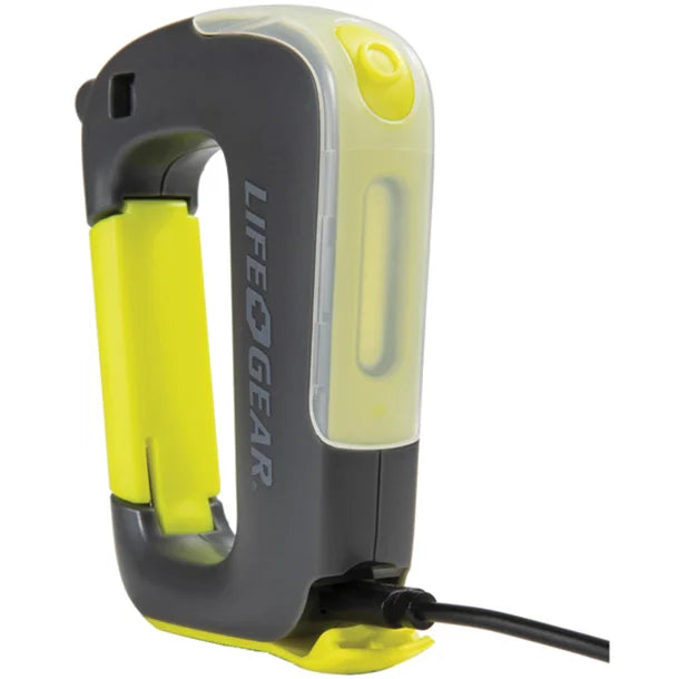 Life+Gear 250-Lumen USB-Rechargeable Clip-Light Flashlight