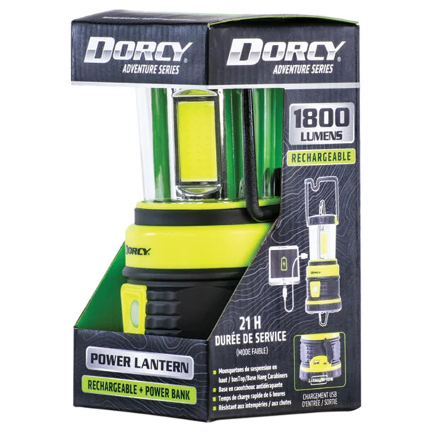 Dorcy® 1,800-Lumen Rechargeable Adventure Lantern