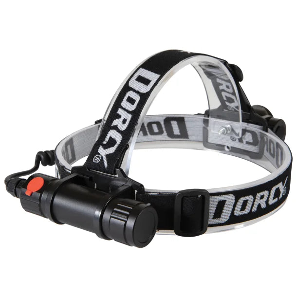 Dorcy® 1,000-Lumen Pro Water-Resistant Aluminum LED Rechargeable Headlamp