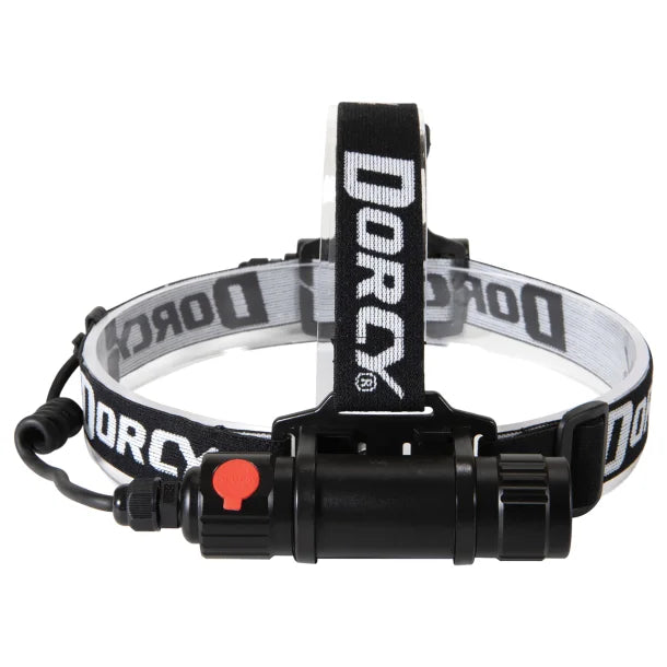 Dorcy® 1,000-Lumen Pro Water-Resistant Aluminum LED Rechargeable Headlamp