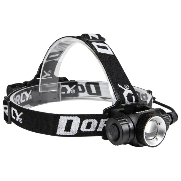 Dorcy® 1,000-Lumen Pro Water-Resistant Aluminum LED Rechargeable Headlamp