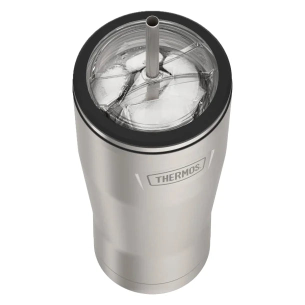 Thermos® Icon™ 24-Oz. Cold Stainless Steel Tumbler with Straw (Matte Stainless Steel)