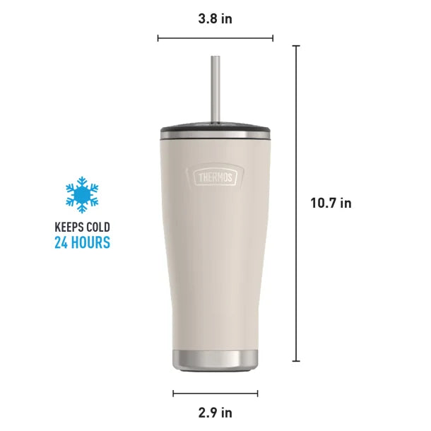 Thermos® Icon™ 24-Oz. Cold Stainless Steel Tumbler with Straw (Sandstone)