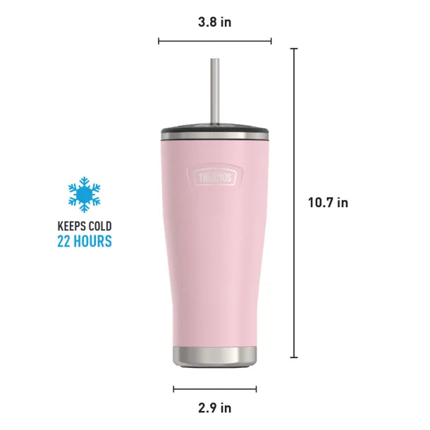 Thermos® Icon™ 24-Oz. Cold Stainless Steel Tumbler with Straw (Sunset Pink)