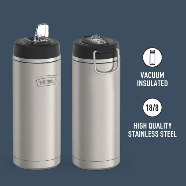 Thermos® Icon™ 32-Oz. Stainless Steel Water Bottle with Straw Lid (Matte Stainless Steel)