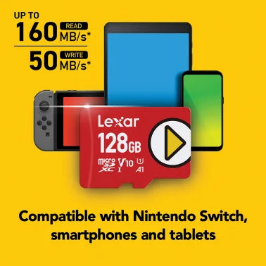 Lexar® PLAY microSDXC™ UHS-I Card (128 GB)