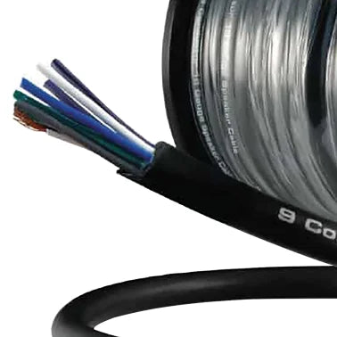 DB Link® STMC918G100 9-Conductor 18-Gauge Speaker Wire with Remote Trigger, 100 Ft. Spool