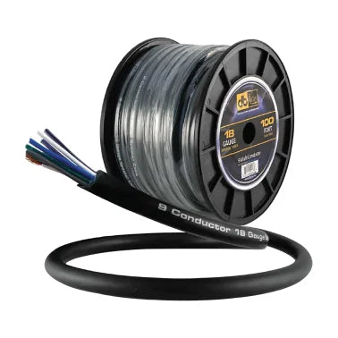 DB Link® STMC918G100 9-Conductor 18-Gauge Speaker Wire with Remote Trigger, 100 Ft. Spool