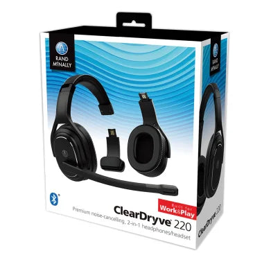 Rand McNally® ClearDryve® 220 Convertible Bluetooth® Headset, Black