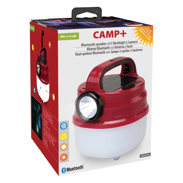 WeatherX® Camp+ Bluetooth® Speaker with Flashlight and Lantern