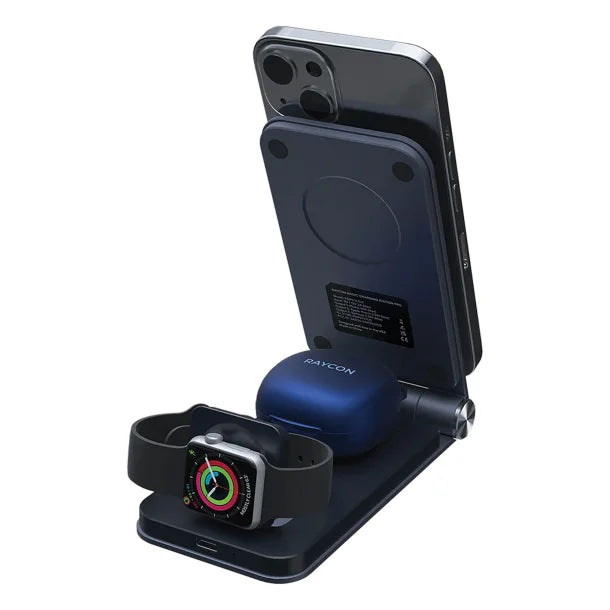 Raycon® The Magic Charging Station Pro, 15-Watt Qi® Charging, RAPSTA700-23E-BLA