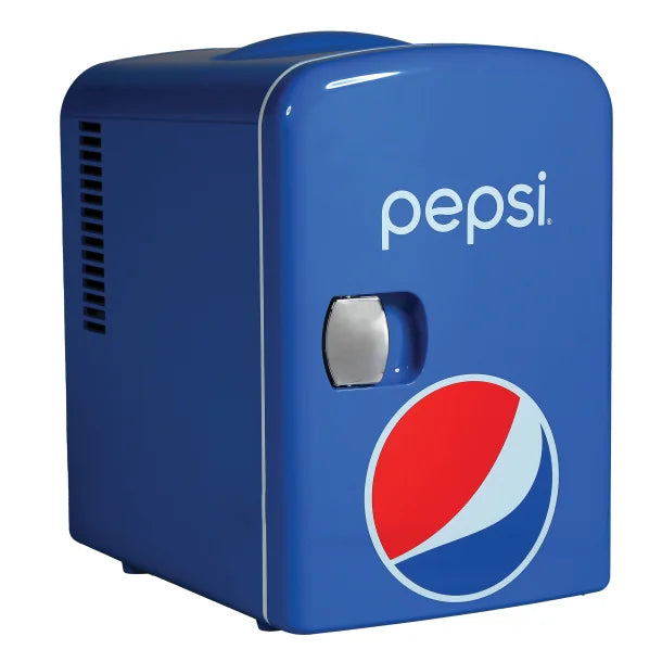 pepsi® 6-Can Portable Mini Fridge, MIS133PEP, Blue