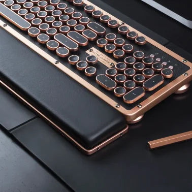 Azio Retro Classic Palm Rest (Artisan/Copper Leather)