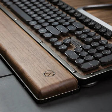 Azio Retro Classic Palm Rest (Elwood/Walnut Wood)