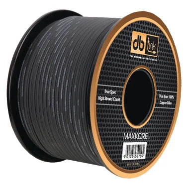 DB Link® Maxkore® Superflex Soft-Touch 100%-OFC Copper 10-Gauge 100-Ft. Speaker Wire, Black