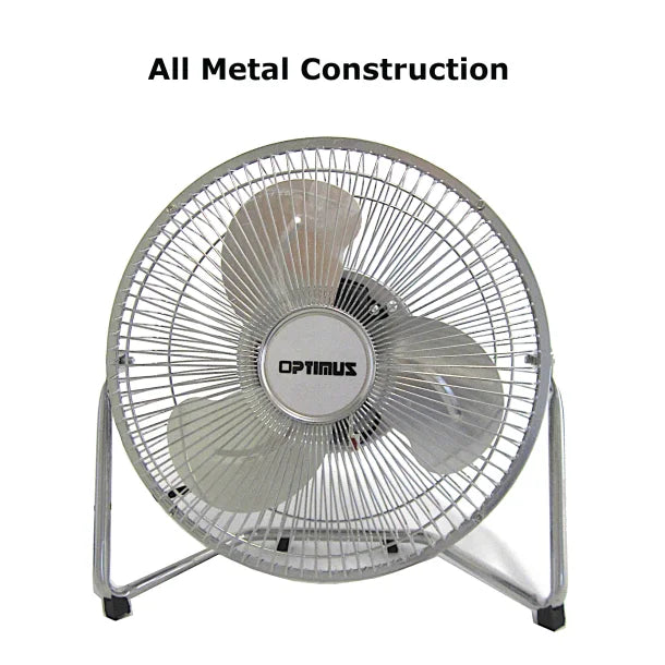 Optimus F-4092 9-In. 3-Speed 8-Watt High-Velocity Fan