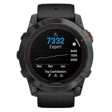 Garmin® fēnix® 7X Pro Solar Edition Smartwatch, Slate Gray Bezel with Black Band