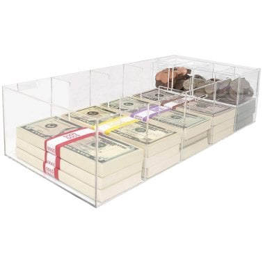 Nadex Coins™ 5-Compartment Currency Tray with Coin Tray