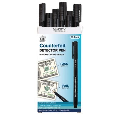 Nadex Coins™ Easy-Swipe Counterfeit Pens (15 Pack) (15 Pack)