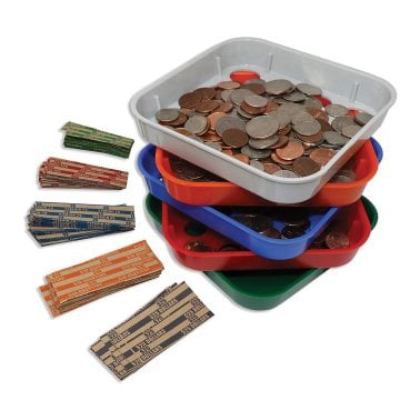 Nadex Coins™ Quick-Sort 5 Coin Sorting Trays with 110 Coin Wrappers