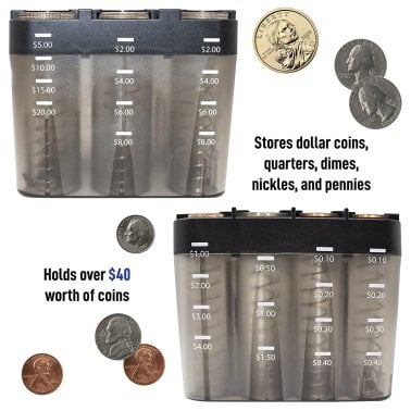 Nadex Coins™ Desktop Coin-Sorting Dispenser