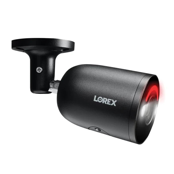 Lorex® IP Wired 4K AI Smart Security Bullet Camera with Smart Lighting and Smart Motion Detection (Black)