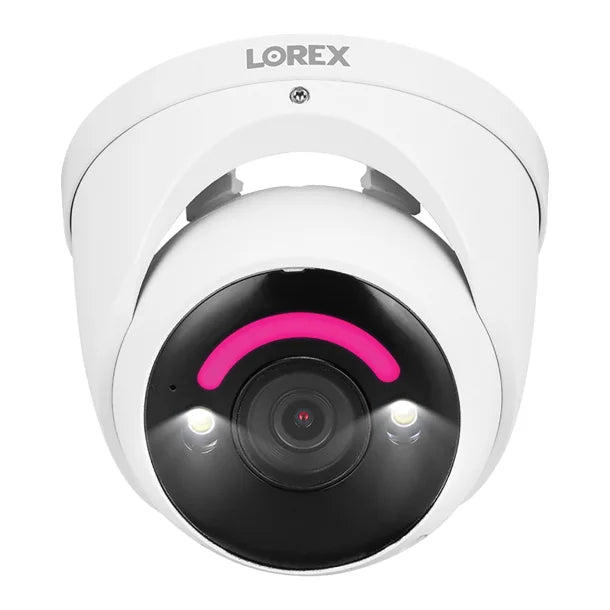 Lorex® H Series H30 IP Wired 4K+ AI Dome Security Camera with Smart Lighting and Smart Motion Detection, White