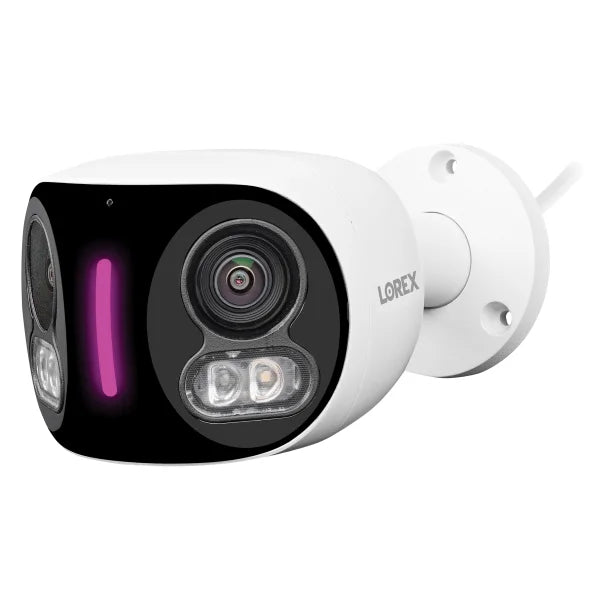 Lorex® Halo Series H20 IP Wired 4K Dual-Lens Security Camera with Smart Lighting and Smart Motion Detection, White