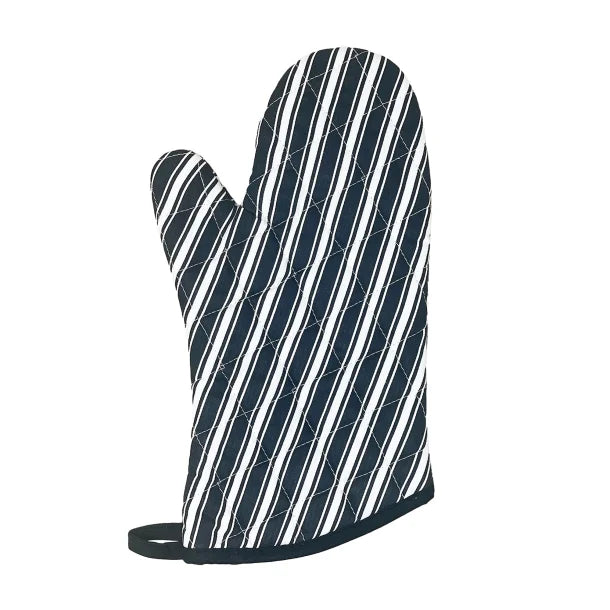 Better Houseware Striped Oven Mitt (Black)