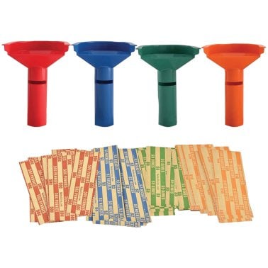 Nadex Coins™ Easy-Wrap 4-Coin Tube Set with Coin Roll Wrappers