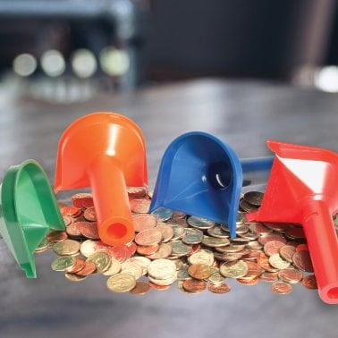 Nadex Coins™ Easy-Wrap 4-Coin Tube Set with Coin Roll Wrappers