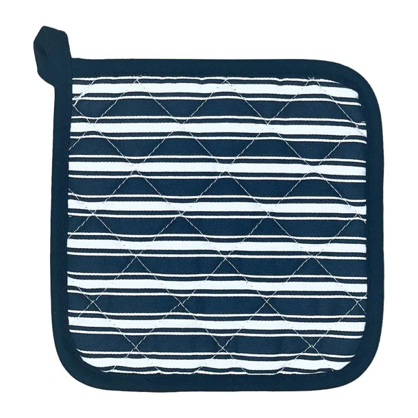 Better Houseware Striped Pot Holder (Black)