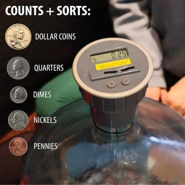 Digital Energy® Digital Bottle-Top Coin Counter