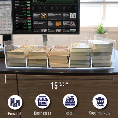 Nadex Coins™ 5-Compartment Currency Tray