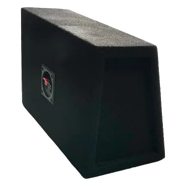 King Boxes A69 6-In. x 9-In. Wedge Single-Speaker Black Carpeted Enclosure for Car, Truck, or SUV, Pair