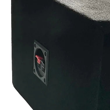 King Boxes A69 6-In. x 9-In. Wedge Single-Speaker Black Carpeted Enclosure for Car, Truck, or SUV, Pair