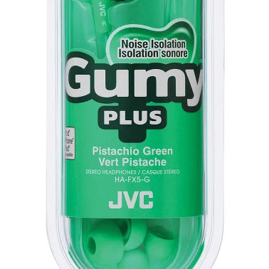 JVC® Gumy Plus Inner-Ear Earbuds, HA-FX5 (Green)