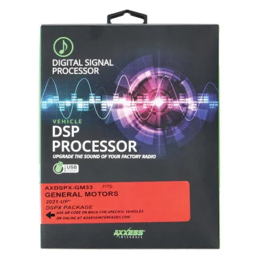 Axxess® Integrate AXDSPX-GM33 DSP Package with AXDSP-X, T-Harness, and Amp Bypass Harness for Select GM® 2022 through 2024 Vehicles