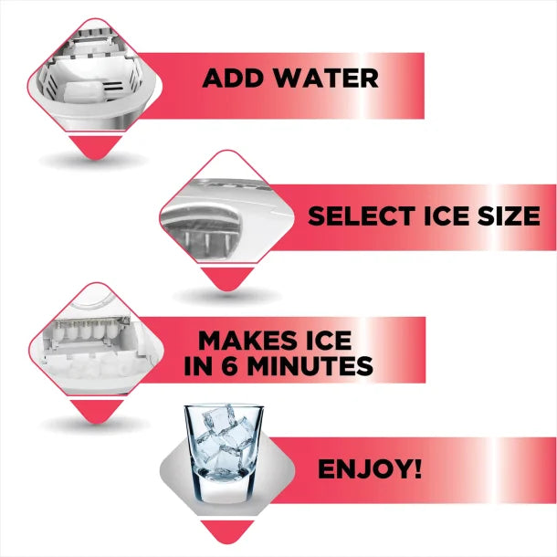 Frigidaire® 26-Lb. Stainless Steel Countertop Ice Maker