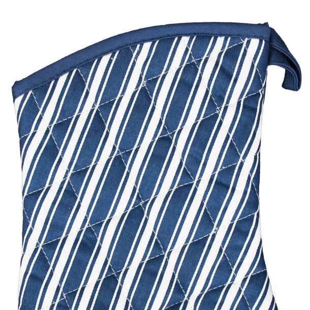 Better Houseware Striped Oven Mitt (Blue)