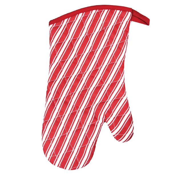 Better Houseware Striped Oven Mitt (Red)