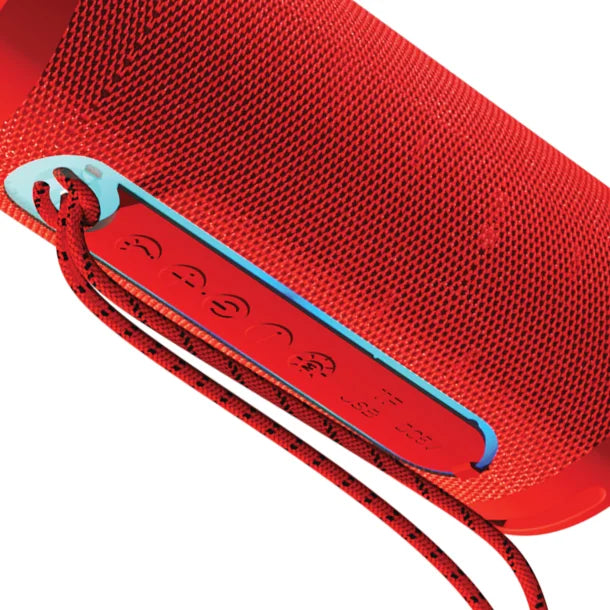 Supersonic® Portable Bluetooth® Speaker with LED Flashlight and Speakerphone, SC-2340BT (Red)