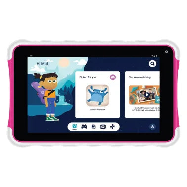 Supersonic® 7-In. 1024 x 600 Tablet with Bluetooth®, 32 GB, Android™ 13, Wi-Fi® (Pink)