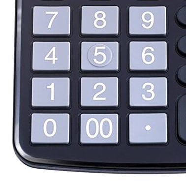 CATIGA® by Adesso® CD-2786 12-Digit Home and Office Calculator, Dual Power (Black)