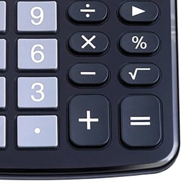 CATIGA® by Adesso® CD-2786 12-Digit Home and Office Calculator, Dual Power (Black)